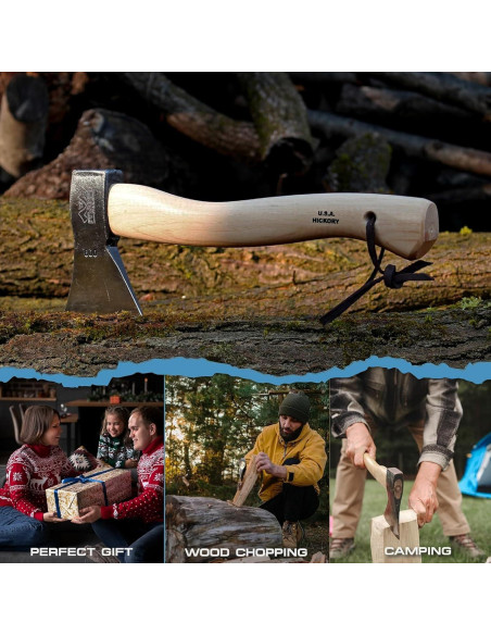 Hacha Prandi Alemán C45 Forjada - Mango de Hickory 40.64 cm