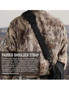 Correa de Hombro WYNEX con Almohadilla Desmontable 5 cm Negra 2