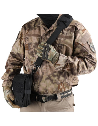 Correa de Hombro WYNEX con Almohadilla Desmontable 5 cm Negra