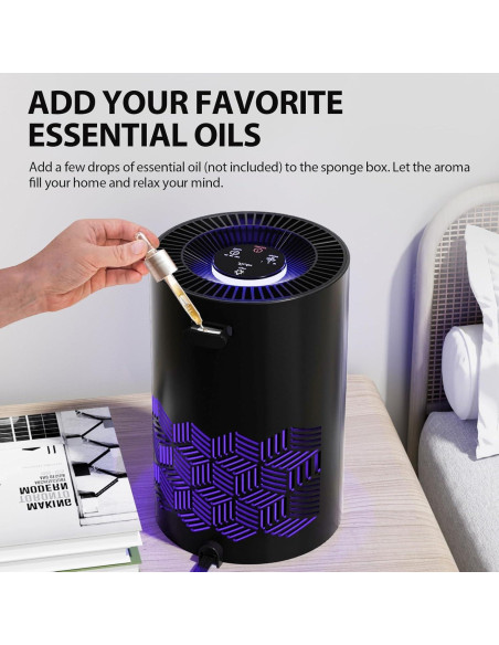 Purificador de Aire FreAire KN-6391RGB HEPA 100.6 m Negro