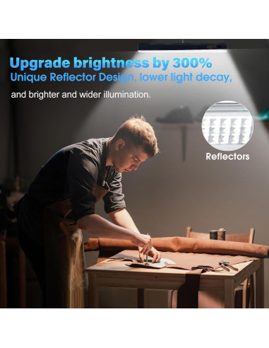 Barra de Luz Magnética Recargable 30 cm 5000mAh LED 6000 Lúmenes