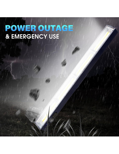 Barra de Luz Magnética Recargable 30 cm 5000mAh LED 6000 Lúmenes