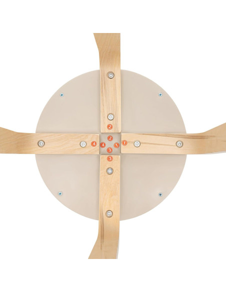 Juego de 8 Taburetes Redondos Apilables ZXTINGSHOP 41.5cm