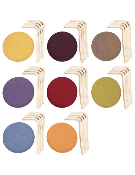 Juego de 8 Taburetes Redondos Apilables ZXTINGSHOP 41.5cm