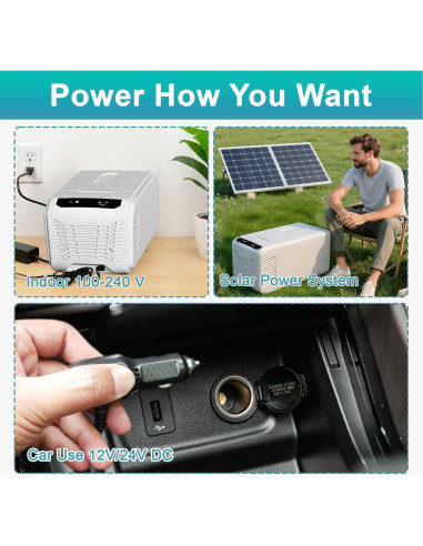 Refrigerador Portátil Erivess 15L 12V/240V -20C a 20C