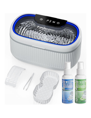 Limpiador Ultrasónico Fashome 550ml 45KHz 5 Modos para Joyas