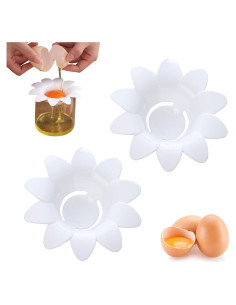 Separador de Yema de Huevo ZIANTENNY en Plástico Blanco