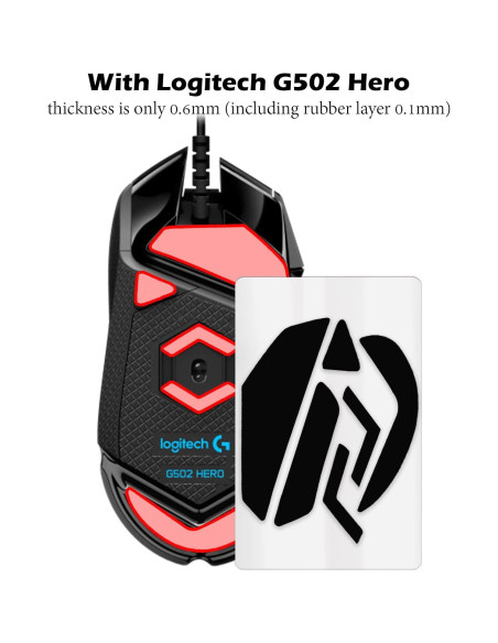 Patas de Ratón HESSION para Logitech G502 - Reemplazo Teflón