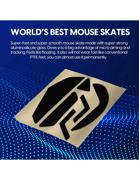 Patas de Ratón HESSION para Logitech G502 - Reemplazo Teflón