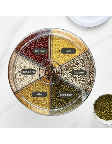 Dispensador de Granos Legoa 6 Rejillas 10 kg con Taza Medidora