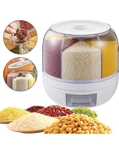 Dispensador de Granos Legoa 6 Rejillas 10 kg con Taza Medidora