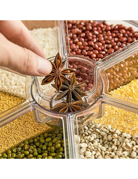 Dispensador de Granos Legoa 6 Rejillas 10 kg con Taza Medidora