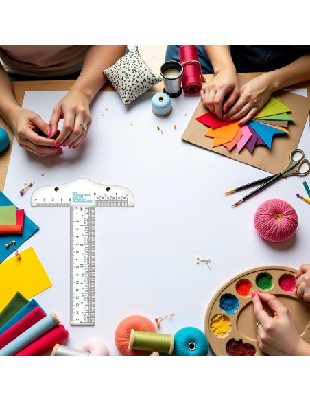 Regla T Acrílica Transparente 15.24 cm - Junfamilee