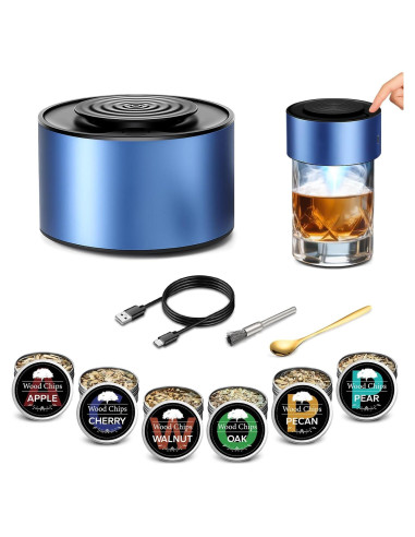 Ahumador Eléctrico de Whisky ABESTME con 6 Astillas de Madera