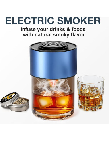 Ahumador Eléctrico de Whisky ABESTME con 6 Astillas de Madera