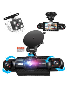 Cámara Dash GEMEK 4 Canales FHD 1080P con Visión Nocturna