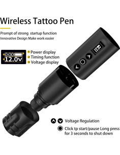 Kit de Máquina de Tatuaje Inalámbrica MK 2000mAh con Agujas 2