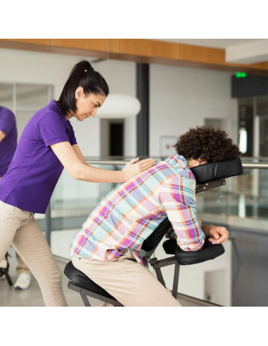 Silla de Masaje Plegable BestMassage con Reposacabezas Ajustable