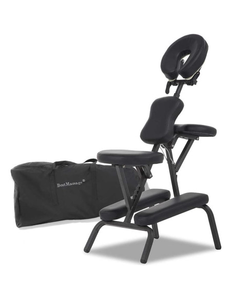 Silla de Masaje Plegable BestMassage con Reposacabezas Ajustable