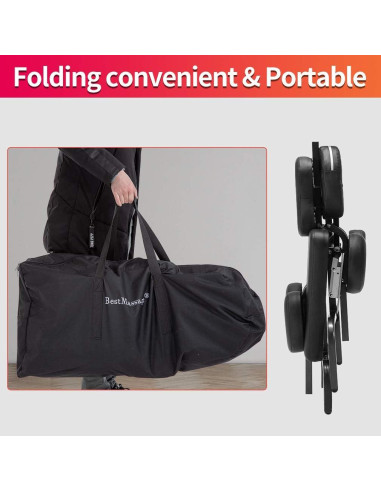 Silla de Masaje Plegable BestMassage con Reposacabezas Ajustable