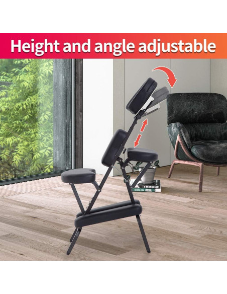 Silla de Masaje Plegable BestMassage con Reposacabezas Ajustable