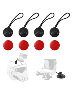 4 Correas de Seguridad para Cámara de Acción Lasuroa con Almohadillas Adhesivas
