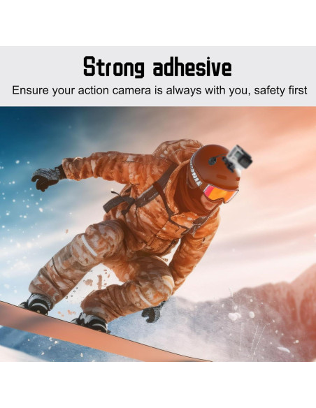 4 Correas de Seguridad para Cámara de Acción Lasuroa con Almohadillas Adhesivas