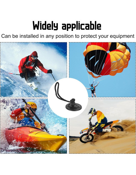 4 Correas de Seguridad para Cámara de Acción Lasuroa con Almohadillas Adhesivas