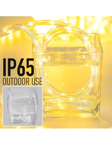 Luces de Cuerda LED Impermeables CHORLED 6.1m Blanco Cálido