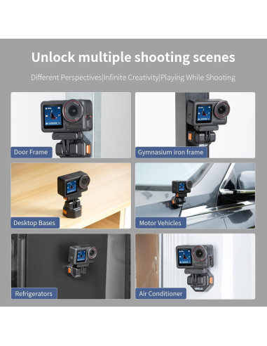 Base de liberación rápida magnética YDW para cámaras de acción