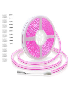 Tira de Luces Neón Rosa ALITOVE 5M 600 LEDs Impermeable