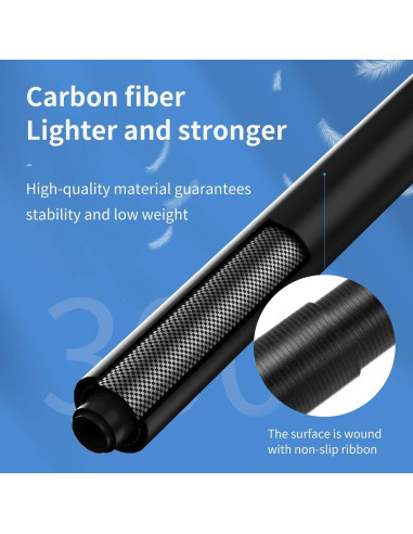 Bastón de Selfie Extensible TELESIN 270cm Carbono Impermeable