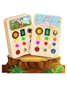 2 Paquete Tableros Ocupados OAKJAR para Niños 1-6 Años