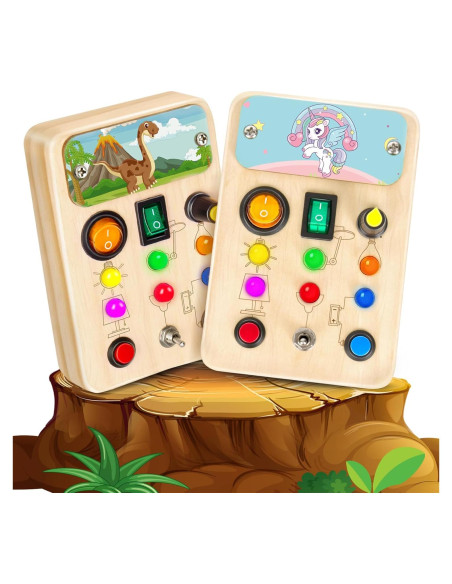 2 Paquete Tableros Ocupados OAKJAR para Niños 1-6 Años