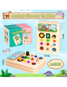 2 Paquete Tableros Ocupados OAKJAR para Niños 1-6 Años 2