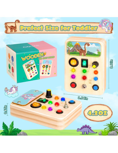 2 Paquete Tableros Ocupados OAKJAR para Niños 1-6 Años