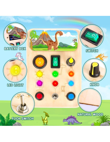 2 Paquete Tableros Ocupados OAKJAR para Niños 1-6 Años