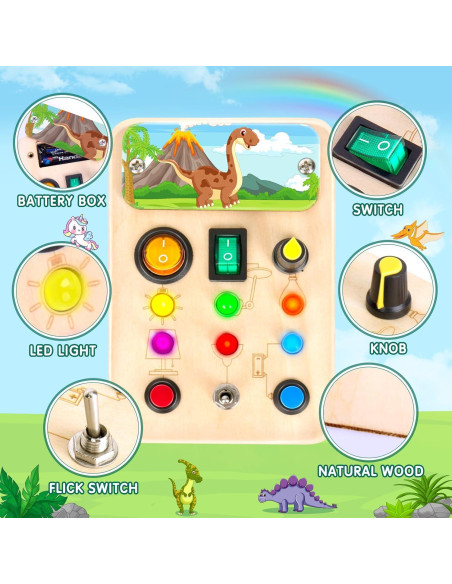 2 Paquete Tableros Ocupados OAKJAR para Niños 1-6 Años