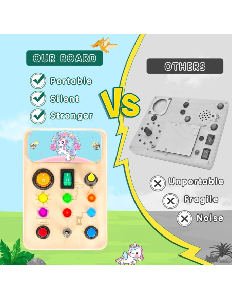 2 Paquete Tableros Ocupados OAKJAR para Niños 1-6 Años