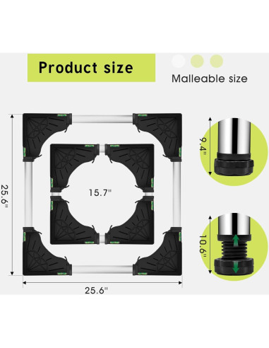 Soporte Ajustable Ailahloe para Mini Nevera y Lavadora 150kg