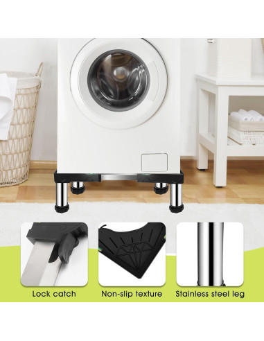 Soporte Ajustable Ailahloe para Mini Nevera y Lavadora 150kg