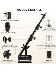 Soporte de Pared Triangular PIOENIMAGE 42" Ajustable 170 2