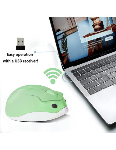 Ratón Inalámbrico Bonito SHARE SUNSHINE Verde 1200DPI