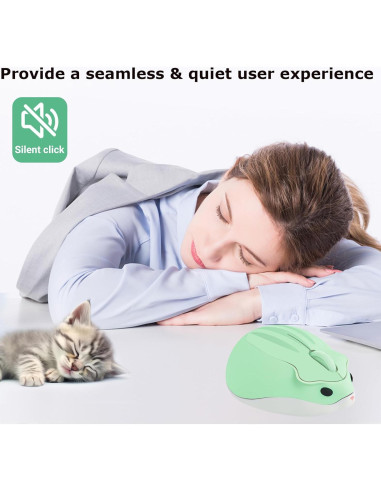 Ratón Inalámbrico Bonito SHARE SUNSHINE Verde 1200DPI