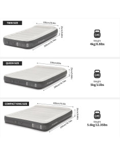 Colchón Inflable Naturehike CJC20 Compacto King con Bomba 2