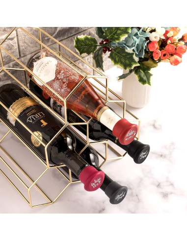 Set de 8 Tapones de Silicona para Vino Whaline - Reutilizables