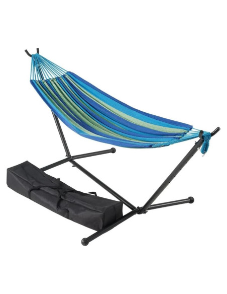 Hamaca Doble Ajustable TechFaith con Soporte de Acero 274cm Hamaca Doble Ajustable TechFaith con Soporte de Acero 274cm