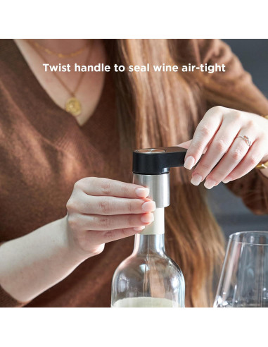 Tapon y soporte multifuncional Rabbit para botellas de vino