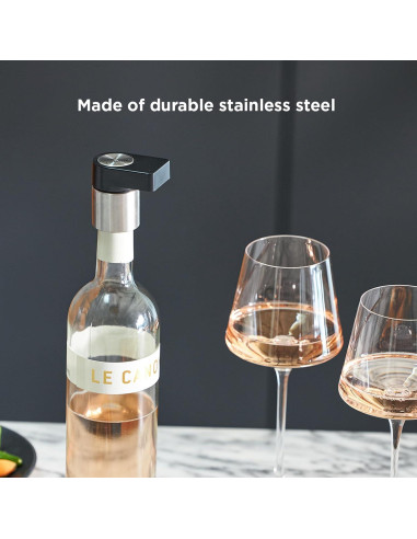 Tapon y soporte multifuncional Rabbit para botellas de vino