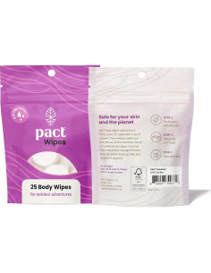 Toallitas PACT Comprimidas para Camping - Paquete de 25 Unidades 2